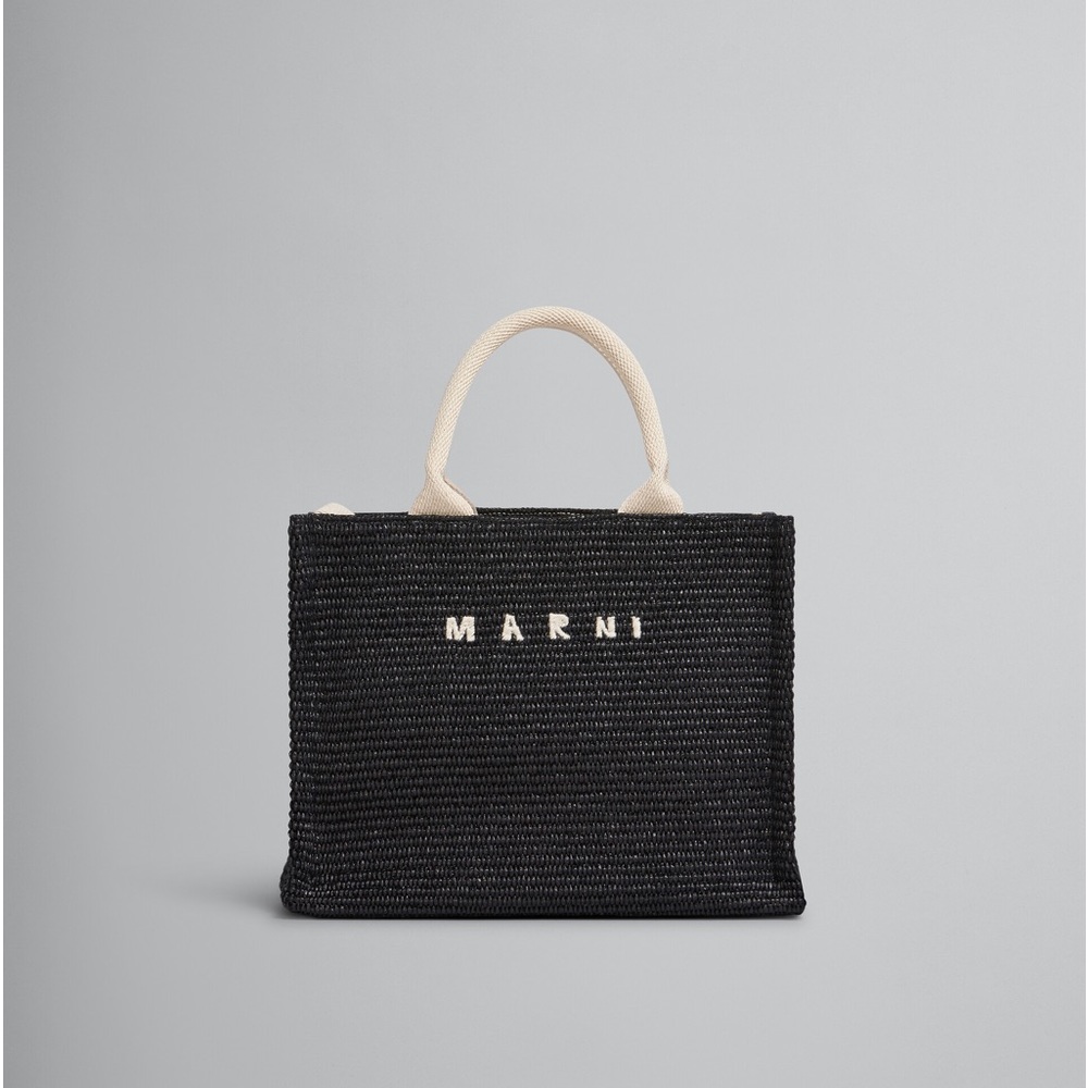 Marni Black and Cream Tote Bag